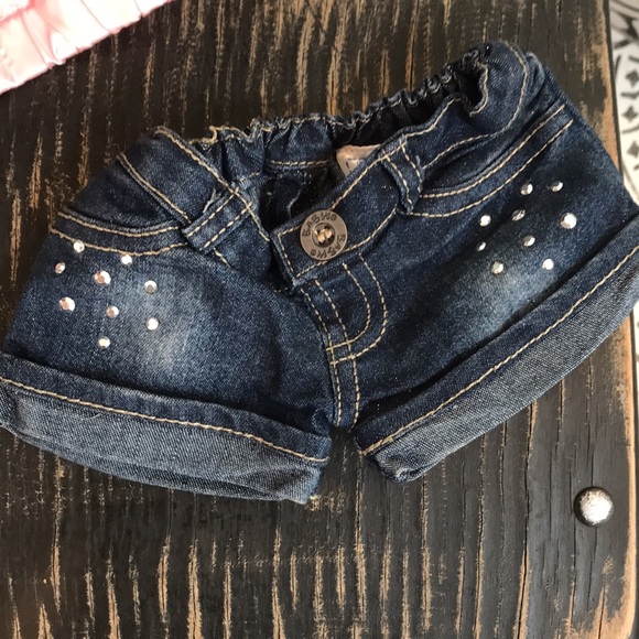 Build -A-Bear Pink satin jacket & grommet shorts - Picture 11 of 14